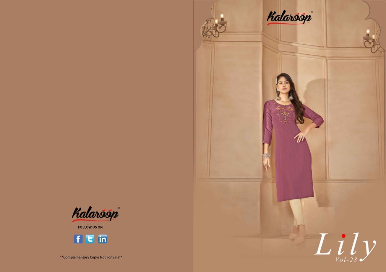 Kalaroop kurti LILY VOL.23